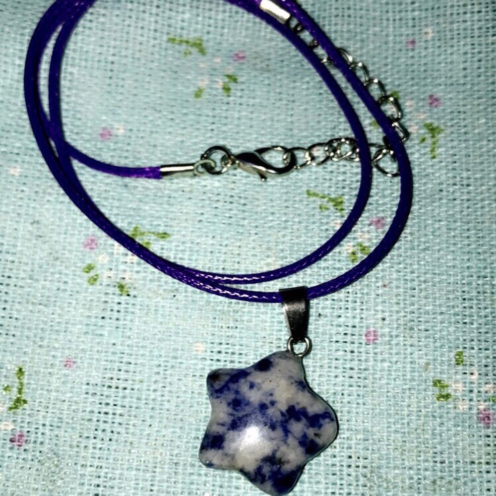 Sodalite star pendant